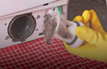 засорённый фильтр стиральной машины Бош